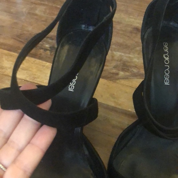 Sergio Rossi black suede leather stiletto. Sexy zipper closure. Made in Italy - Picture 7 of 10
